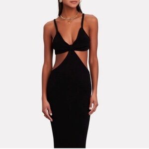 Cult Gaia Black Serita Cut Out Dress